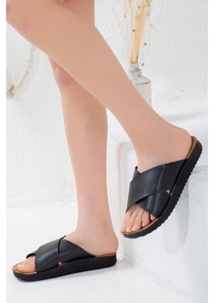 Yazlık Çapraz Terlik Rahat Taban Plaj Havuz Kumsal Günlük Unisex Terlik