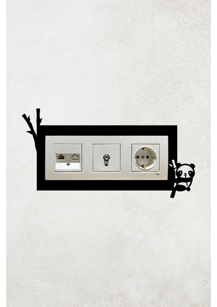 Panda Tasarım 3lü Priz Çerçevesi (Iç Ölçü 22,75X8,4 Cm) Üçlü Dekoratif Çerçeve