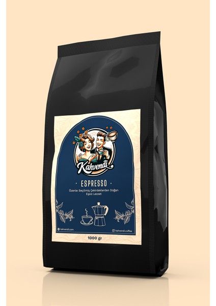Espresso Çekirdek Kahve - 1000 gr