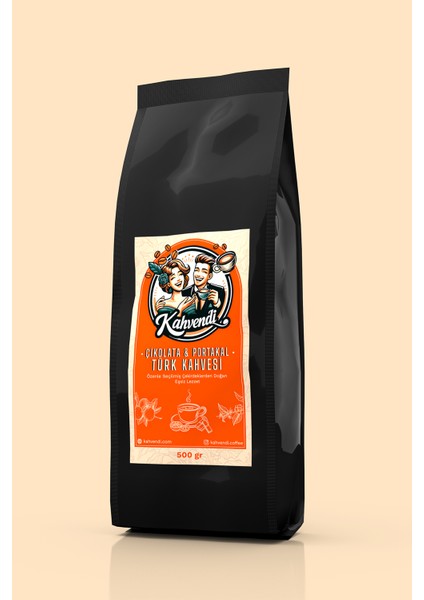 Çikolata & Portakal Türk Kahvesi - 500 gr