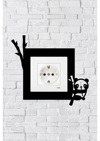 Panda Tasarım Priz Çerçevesi (Iç Ölçü 8,4x8,4 Cm) Dekoratif Priz - Anahtar Çerçevesi