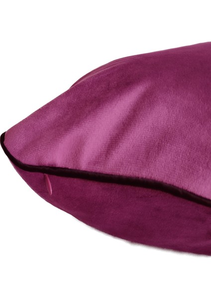 Biyeli Kırlent Yastık Kılıfı Lila 50 x 30 cm fiyatları