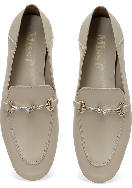 Miss F Ds24007 4Fx Bej Kadın Loafer