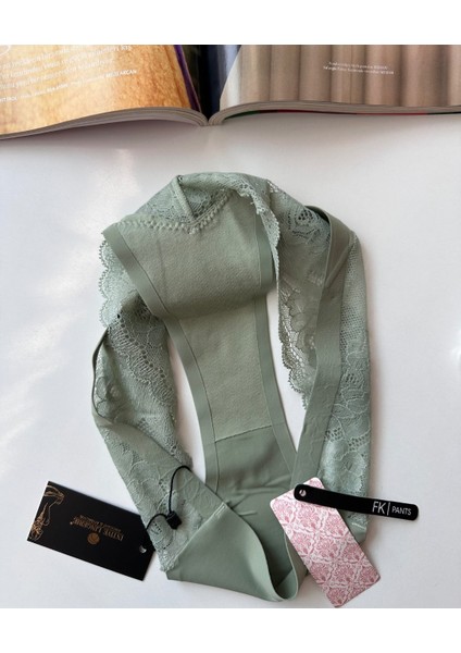 Lazer Kesim Spandex Invisible Dikişsiz Dantelli Slip/tanga - 2800