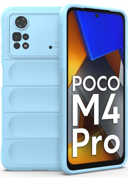 Xiaomi Poco M4 Pro 4g Kılıf Optimum Silikon - Sky Blue