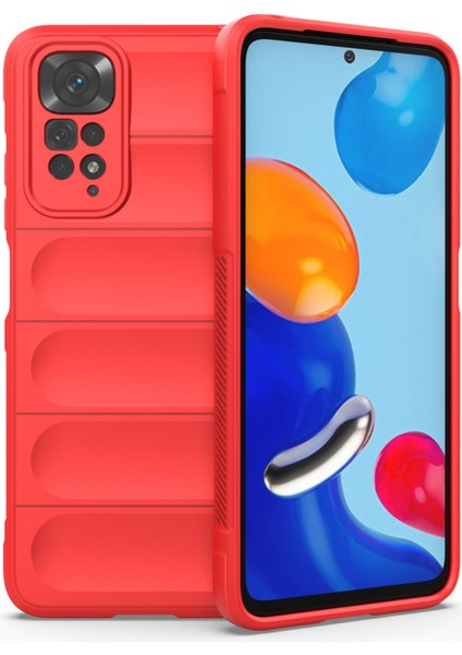 Xiaomi Redmi Note 11 Kılıf Optimum Silikon - Kırmızı