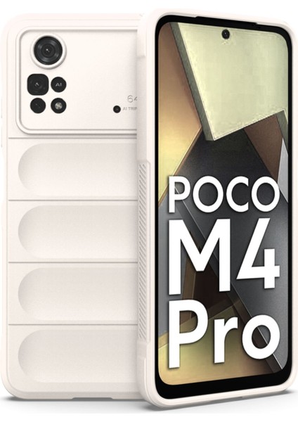 Xiaomi Poco M4 Pro 4g Kılıf Optimum Silikon - Krem