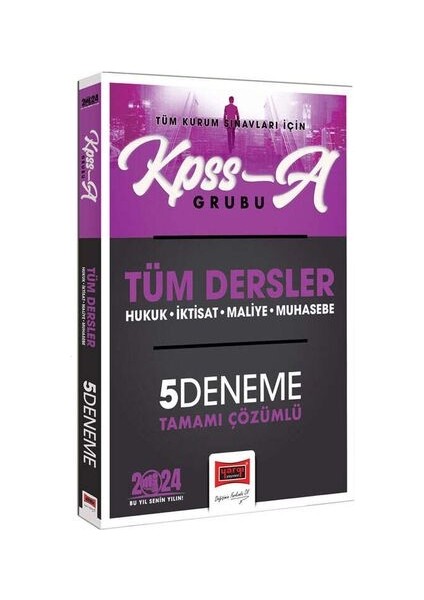 2024 KPSS A Grubu Tüm Dersler Tamamı Çözümlü 5 Deneme