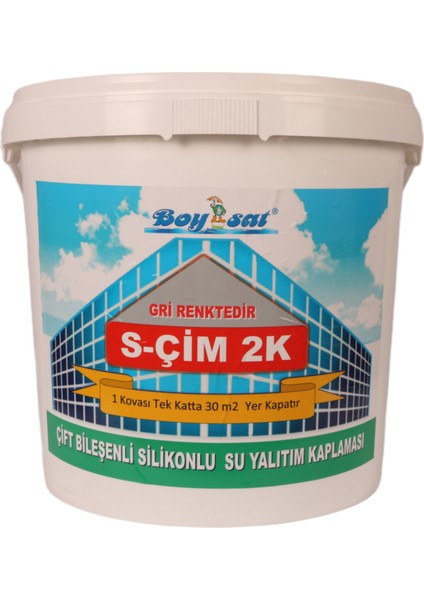 S-Çim 2k Karışımlı Su Izolasyon Malzemesi 15 Kg