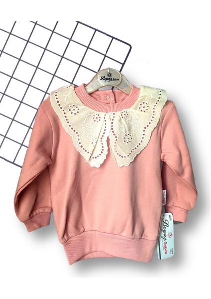 Dantel Önlük Detaylı Kız Bebek Alt Üst Takım fiyatları