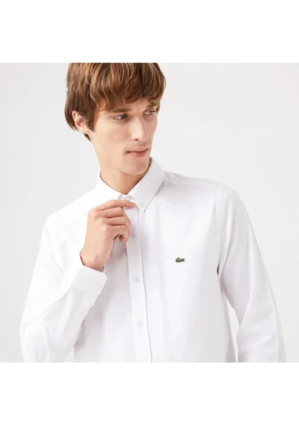 Erkek Slim Fit Oxford Gömlek