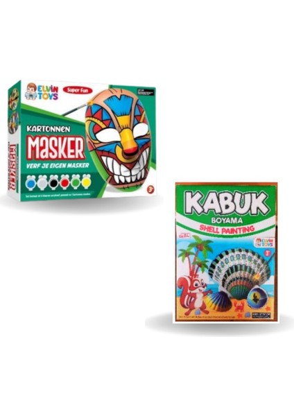 Kabuk maske Boyama Ikili Eğitici Hobi Set