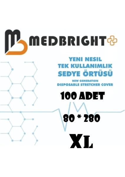 Tek Kullanımlık 80*280 100 Adet Ekstra Uzun Sedye Örtüsü