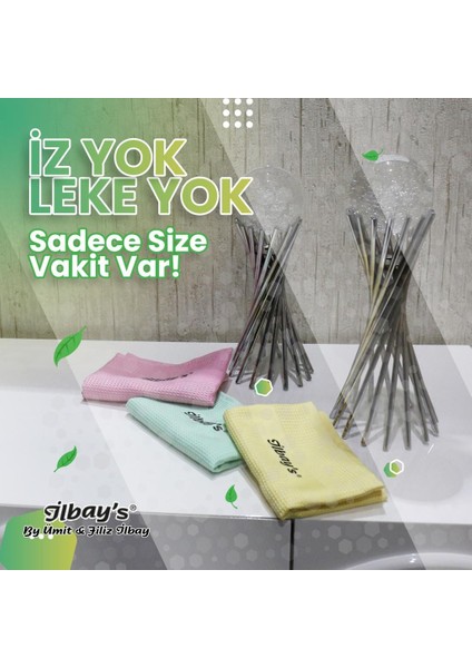 İlbay’s 3'lü Eko Paket Mikrofiber Temizlik Bezi 40X60 CM