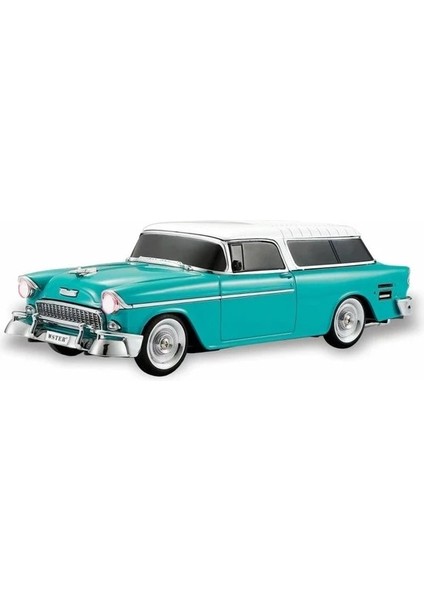 WS-1955 Klasik Araba Usb-Tf-Fm Radyo Bluetooth Hoparlör Turkuaz