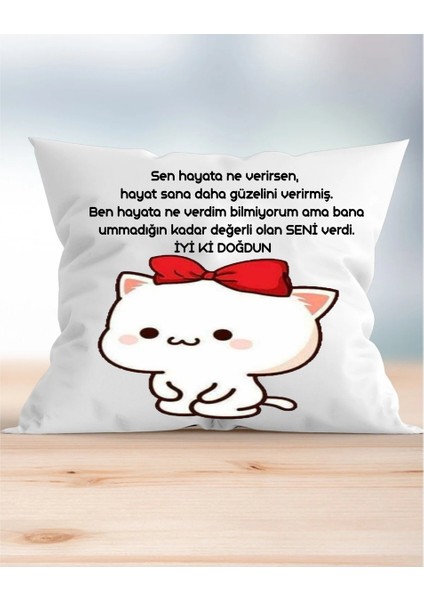 Iyi Ki Doğdun Tasarımlı Yastık Hediye