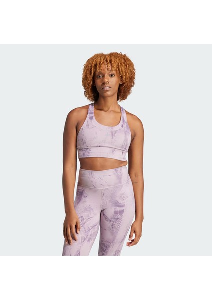 Run Pocket Medium Support Aop Bra Iteration Kadın Büstiyer