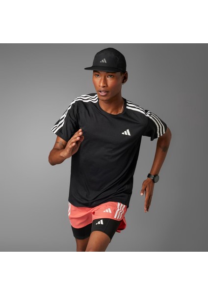 Own The Run 3-Stripes Erkek Tişört