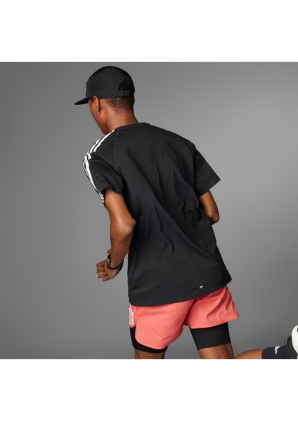 Own The Run 3-Stripes Erkek Tişört