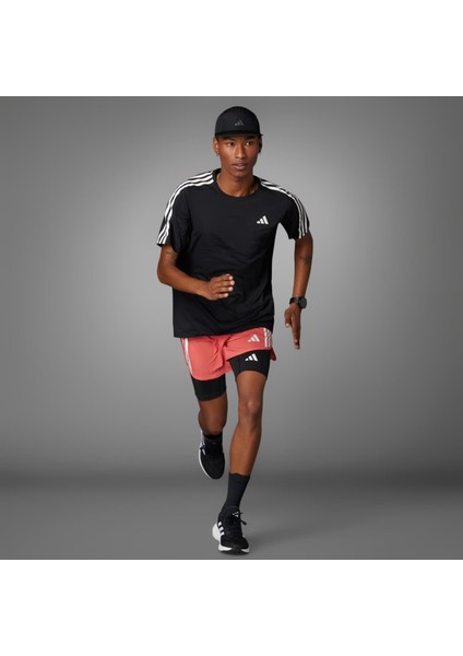 Own The Run 3-Stripes Erkek Tişört