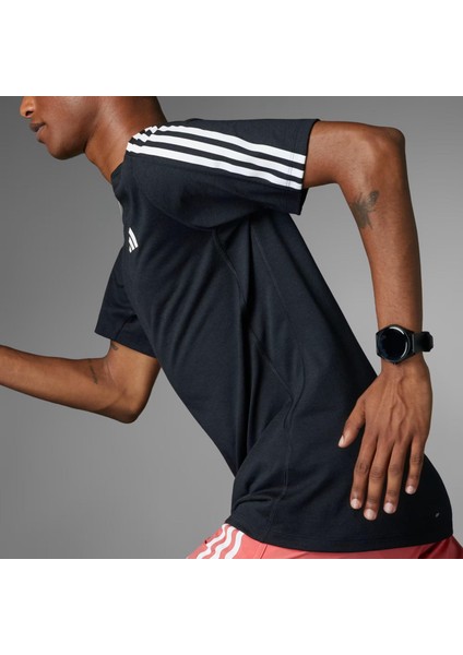 Own The Run 3-Stripes Erkek Tişört