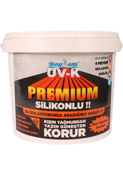 Uv-K Premium Silikonlu Su Izolasyon Boyası 3 Kg.