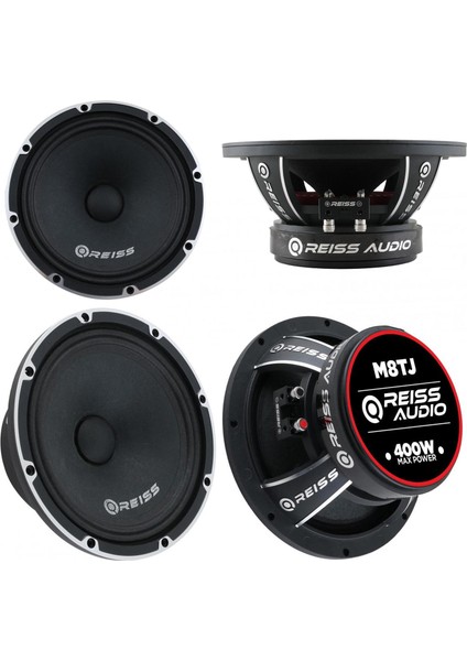 Reıss Audıo RS-M8TJ Oto Midrange 20CM 400 Kapaklı Watt 2 Adet fiyatları