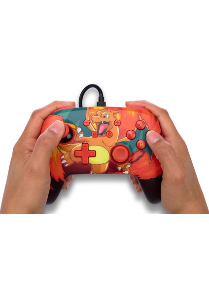 Nintendo Switch Powera Enhanced Kablolu Oyun Kumandası Charizard Vortex