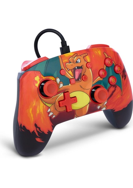 Nintendo Switch Powera Enhanced Kablolu Oyun Kumandası Charizard Vortex