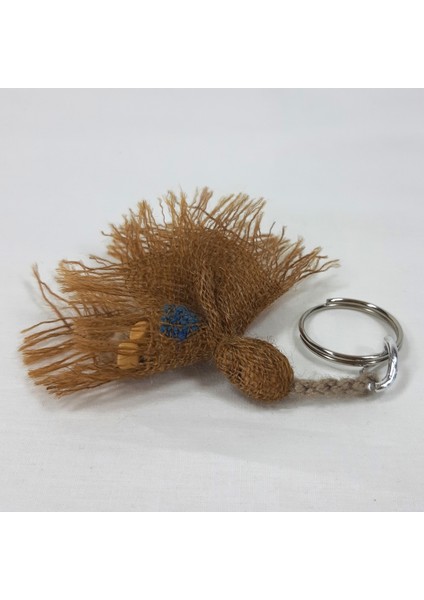 Ehram Dokuma Kahverengi Püsküllü Anahtarlık fiyatları