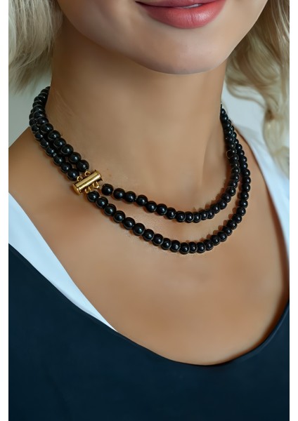Siyah choker kolye Kadın siyah oniks choker kolye Kombin kolye Kadın tasma kolye fırsatları