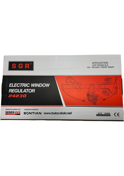 Elektrikli Cam Kaldırma Mekanizması Ön Sağ M131 Slx