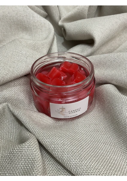 Candele Vivente Kalpli Mum -  El Yapımı Soya Wax Mum