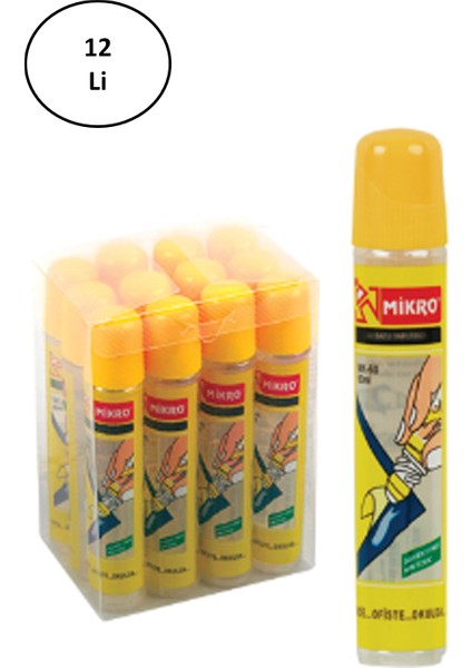 Mikro Mk-60 TC818 Sıvı Yapıştırıcı 60 ml 12'li