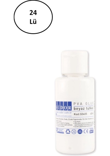Südor Beyaz Tutkal 40 ml 24'lü