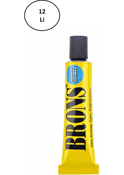 Brons BR-418 40 gr Solventsiz Yapıştırıcı 12'li