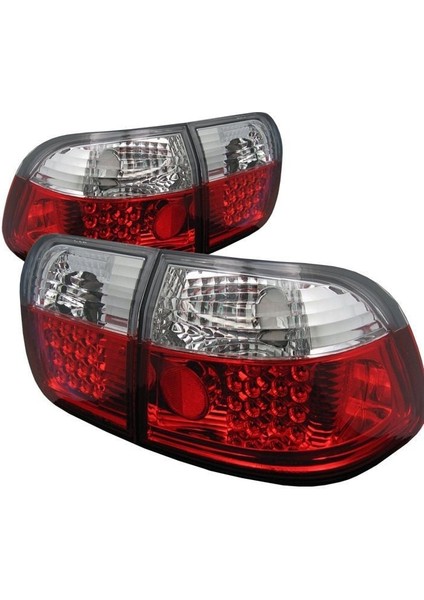 Honda civic sedan arka stop lambası kırmızı beyaz ledli 1996 / 2000