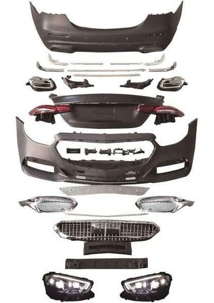 Mercedes w213 maybach makyajlı dönüşüm body kit seti 2016 / 2020