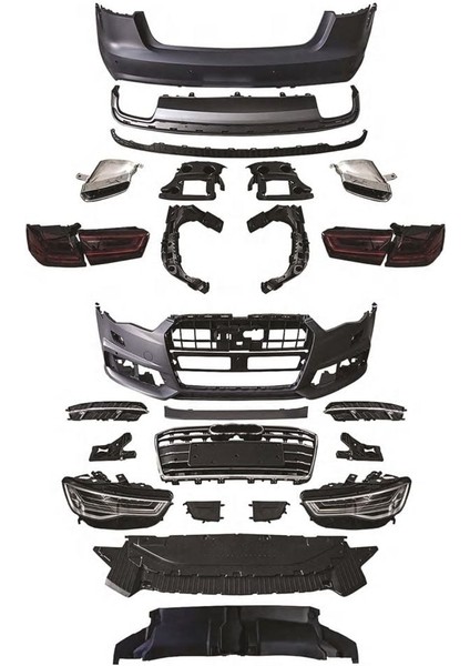 Audi A6 Makyajlı Body Kit Dönüşüm Seti Komple 2011 / 2014