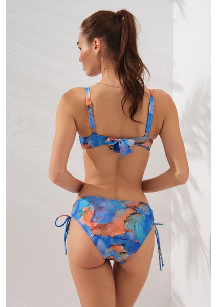 Sole Kaplı Toparlayıcı Bikini Marbel 231229-D