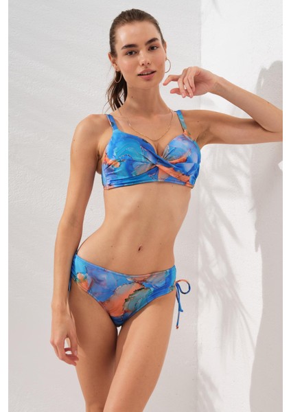 Sole Kaplı Toparlayıcı Bikini Marbel 231229-D modelleri