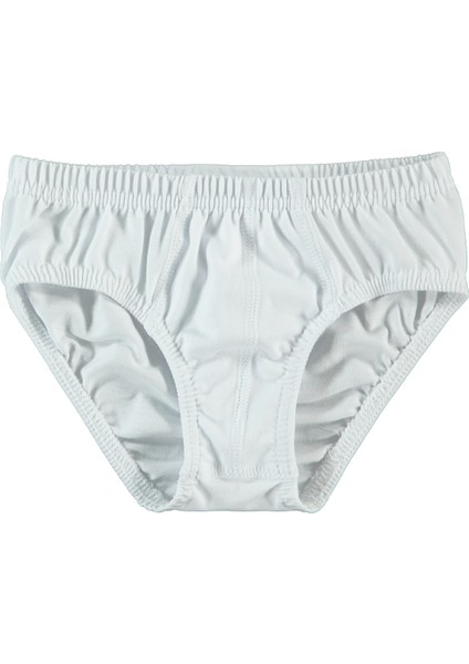 Erkek Çocuk 2'li Külot Set 2-10 Yaş Gri-Beyaz