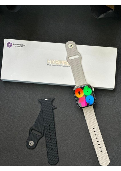 Watch Hk9 Pro Akıllı Saat Amoled Ekran 2 Kordon Ios Ve Android Uyumlu