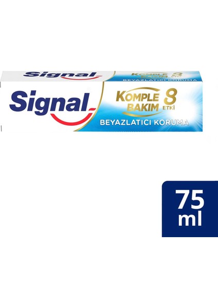 Komple Bakım 8 Etki Diş Macunu Koruma 75 ml x 8 Adet