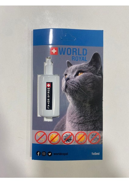 Bluepet World Royal Kedi Ic Dıs Parazıt Damlası 2 Si Bir Arada