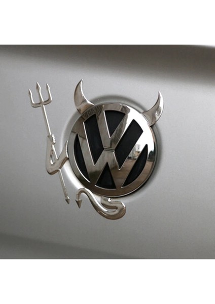 3D Bagaj Logosu Arma Dışı Küçük Şeytan Etiketi Sticker Krom fiyatları