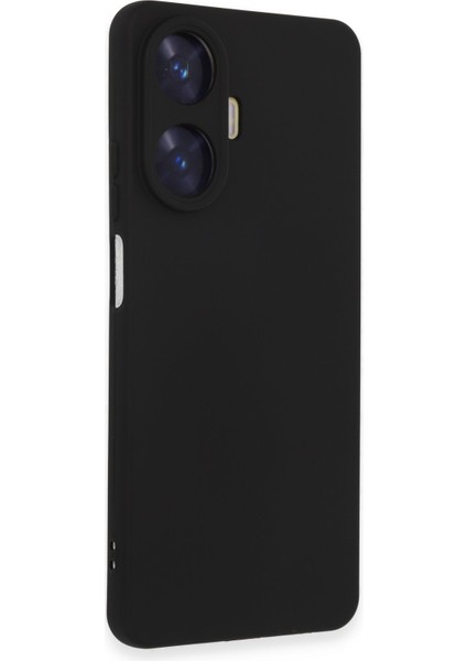 Realme C55 Kılıf Nano Içi Kadife Silikon - Siyah