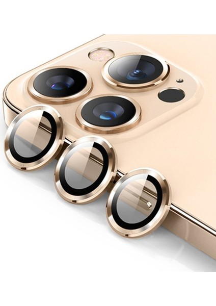 Apple iPhone 14 Pro Max Bind Metal Kamera Lens - Gold