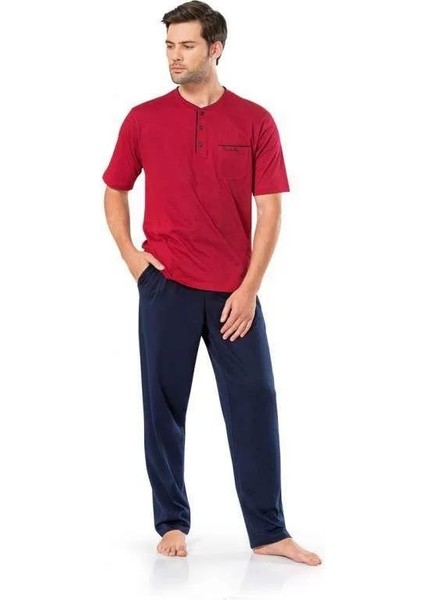 Erkek 5370 3'lü Bordo Pijama Takımı fiyatları