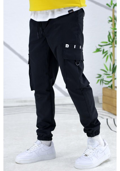 Erkek Paraşüt Jogger Paçası Lastikli Pantolon 9